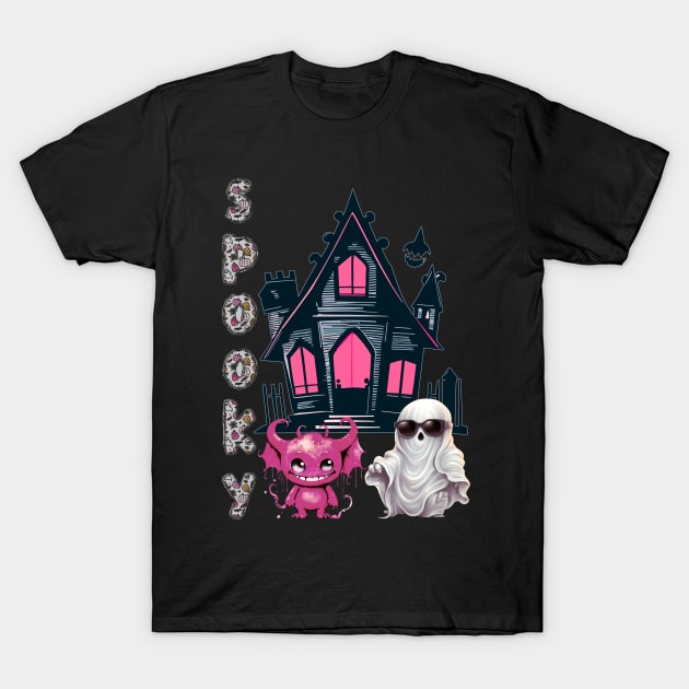 Spooky house guests T-Shirt by FlossOrFi